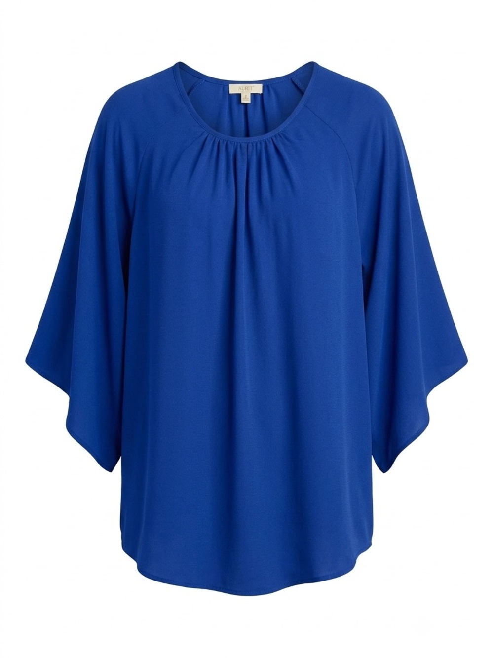 Kori Cobalt Blue Gathered Neck Blouse